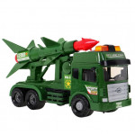 Vojenské autíčko s raketometom zelené 